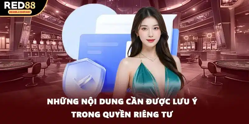 Những nội dung cần được lưu ý trong quyền riêng tư